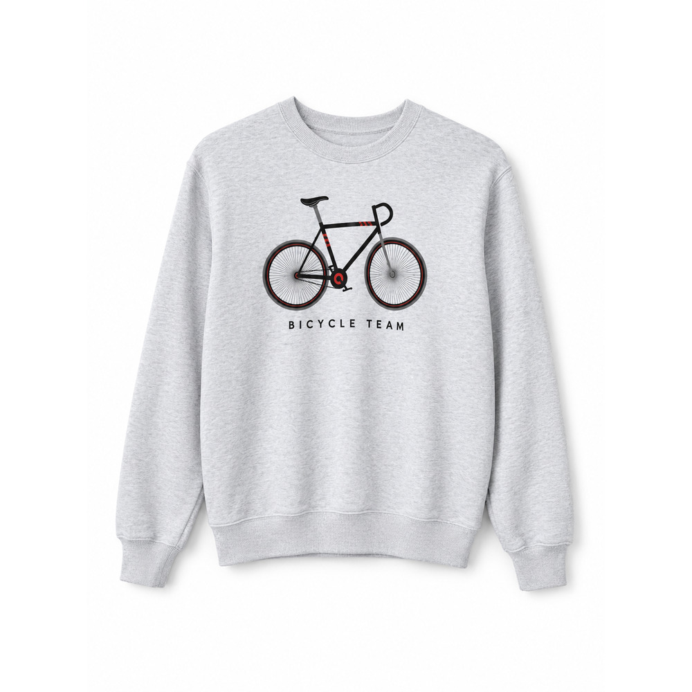 Keukenhof Holland Bicycle Team Graphic Sweatshirt Gray Size Small